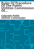 Rules_of_procedure_of_the_Public_Utilities_Commission_of_the_State_of_Colorado